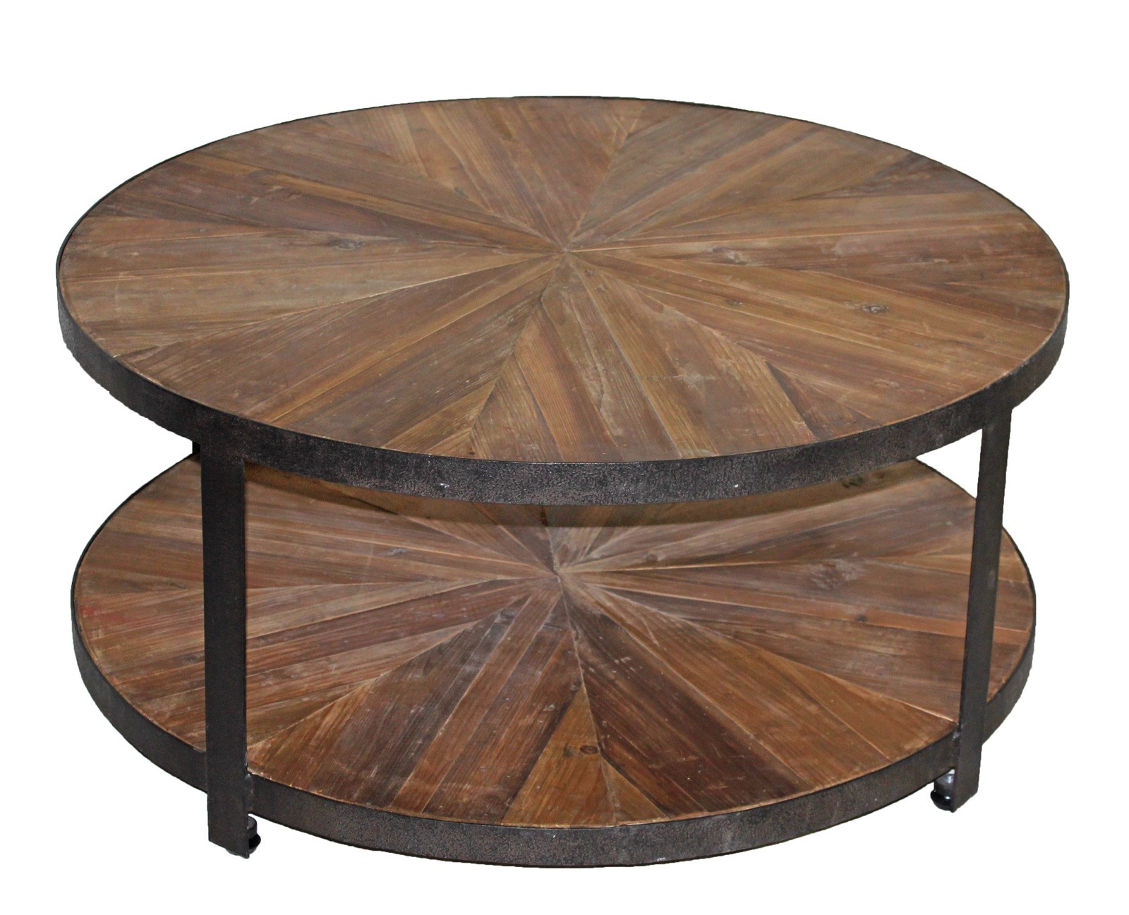 round coffee table 2 tier