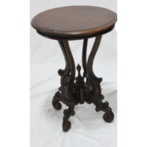Victorian Round Table with Wood Top