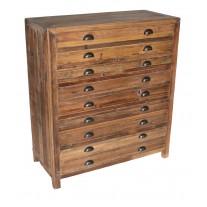 Pine 5-Drawer Tall Chest