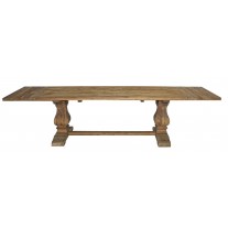 Pine Trestle Dining Table w/ Extensions