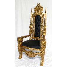 Gold/Black Lion King Throne
