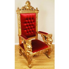 Gold/Red Sphynx Chair
