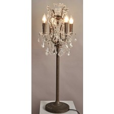 2081-TBL Ornate Crystal Table Lamp