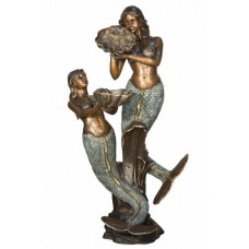 Two mermaids fountain