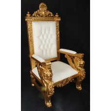 Gold/White Sphynx Chair
