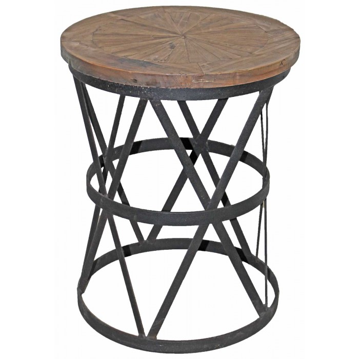 TH-733 iron round End Table