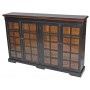 Black Glass Front Bookcase
