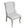 IC123NL Linen Tufted Chair