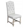 IC191 Tufted Back Linen Side Chair
