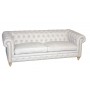 Tufted Linen Sofa