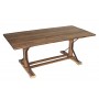 Pine Rectangle Dining Table W/ Iron Accents