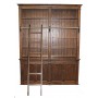 Brown Medium Bookcase with Ladder