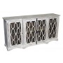 Carved 4-Door White Wash Buffet