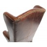 leather wing chair