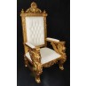 Gold/White Sphynx Chair