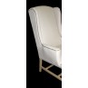 linen wing back chair