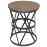 TH-733 iron round End Table