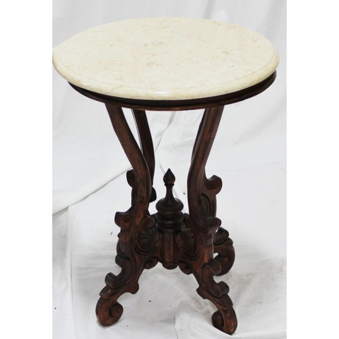 Victorian Round Table Marble Top 33g Mt, Round Table With Marble Top